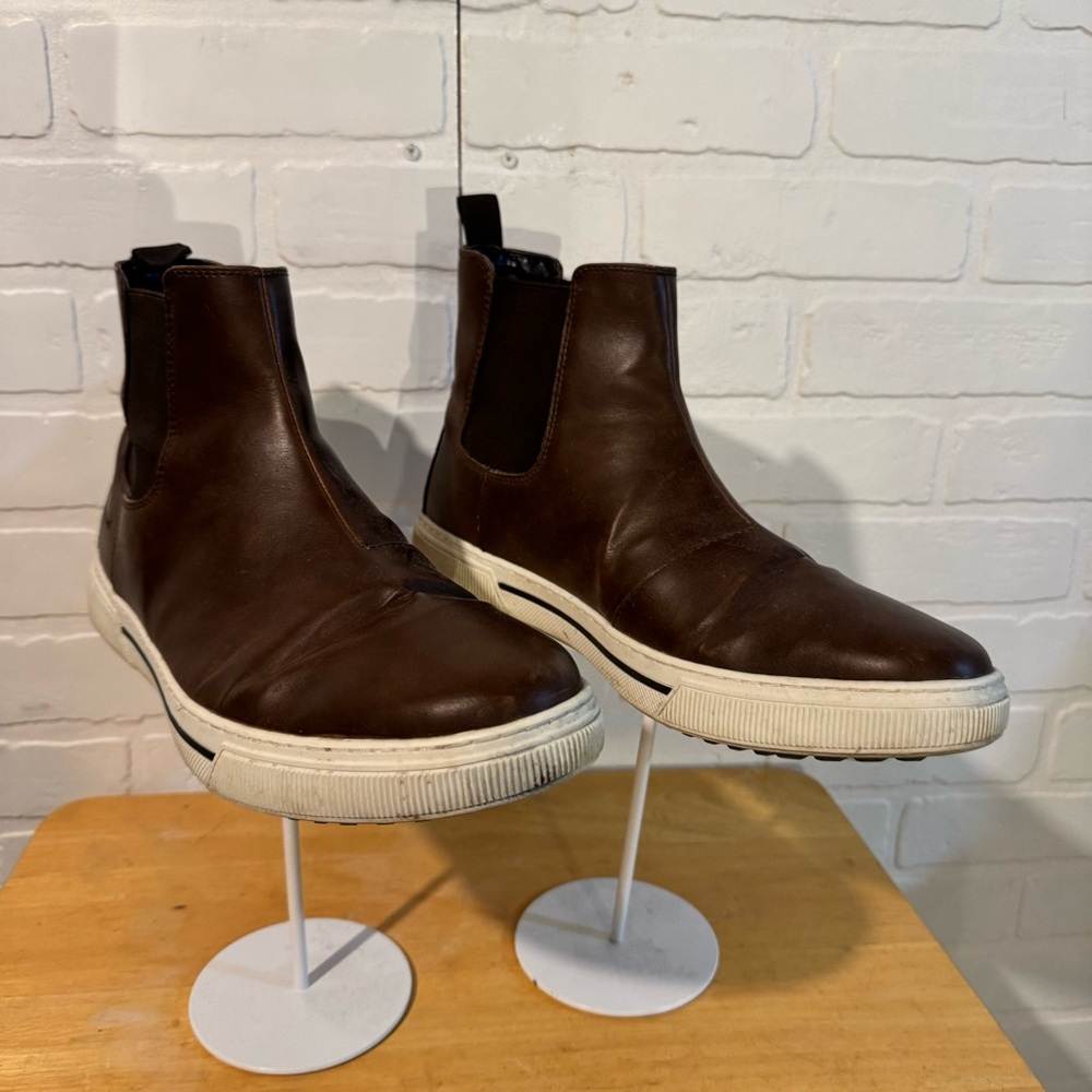 Men's Eraurwen Brown Leather Chelsea Boots